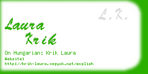 laura krik business card